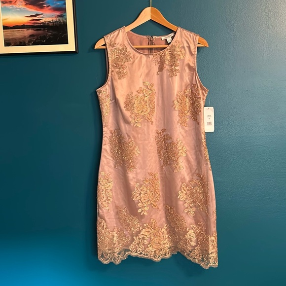 Boston Proper Rose Gold Dress - Picture 2 of 16